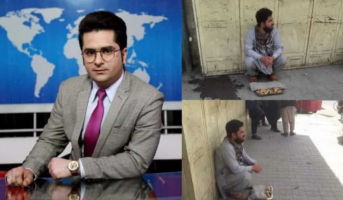 Image of former Afghanistan TV anchor selling food goes viral